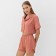 Female pajamas (shirt and shorts) KAFTAN "strip" R.48-50, coral