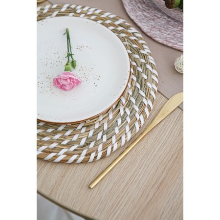Serving napkin on the table “Sun”, d = 30 cm, white color-5