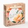 Gift set "Mail": creamy, tea, nuts in chocolate
