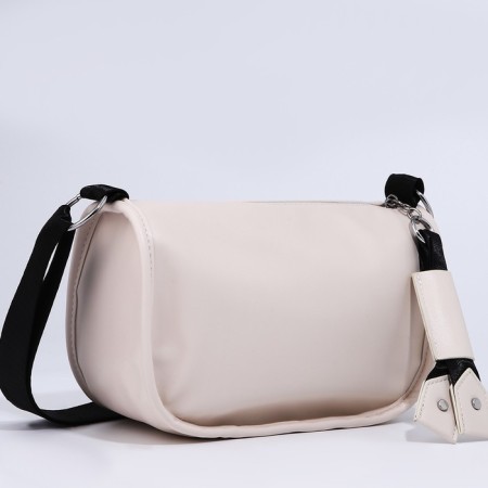 Cross-Bodi Bag on a zipper, beige color-2