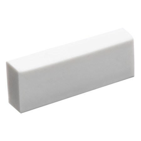 Rectangular white eraser in a plastic sliding holder, a spare eraser, in a blister, mix-6