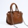 Bag Women's Tout with zipper, brown color