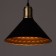 Bayerlux lamp "Cheka" E27 40W black-gold 24x24x17-117 cm