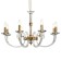 Crystal Crystal Chandelier Glass 8xe14 40W, size 75x75x59-95 cm, bronze color