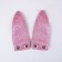 Baby backpack for girls with sparkles "Bunny", Removable elements, 27x23x10 cm