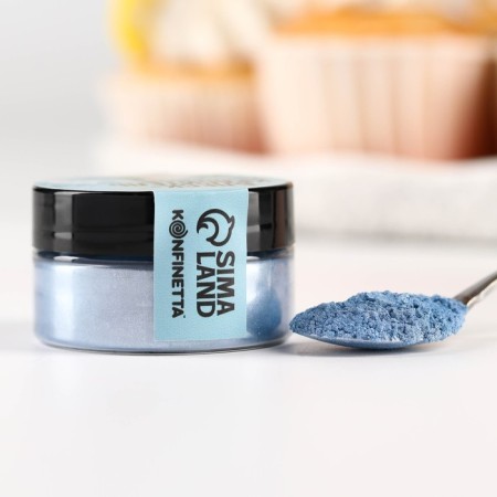 Glitter Kandurin "Blue" for desserts and drinks, water -soluble, 5 g.-5