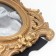 Photo frame Polystone 10x15 cm "twisted petals" aged gold 18x27.5 cm