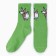 Women's socks "Corgi", green color, size 36-40