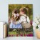 Diamond mosaic with partial filling “First kiss”, 30 x 40 cm, canvas. Set for creativity