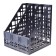 Capital, vertical, 3 compartments, black