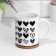 Sublimation mug "Only you! Hearts", with application