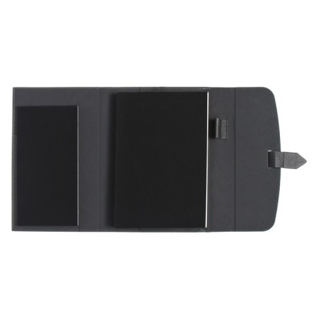 Deliciper of Leduced A5, 136 SENETE sheets, covering artificial leather, magnetic strap, replaced block, gray-2