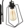 Bra "compact" 1x40W E27 black 28x18x33 cm.