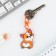 Acrylic corner keychain "Corgi" with carbine, 5 x 3.5 cm