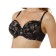 Women's bras of Lengy, size 80d, black color with silver peon