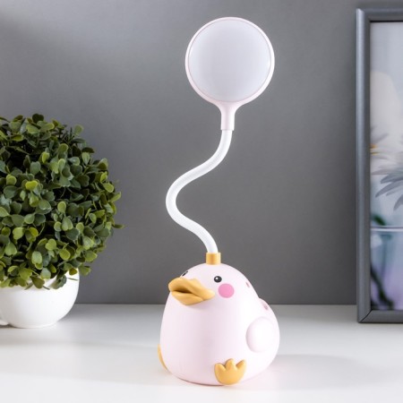 Table lamp "duckling" LED 3W battery pink 9.5x11x33 cm Risalux-3