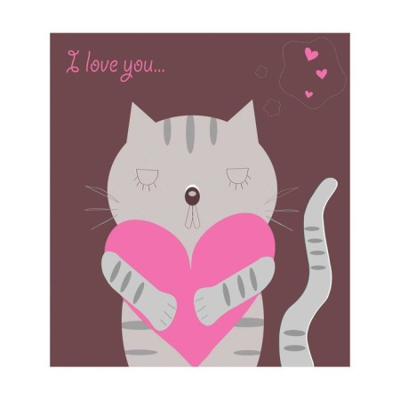 Protective cape on the back of the car seat "Cat Romantic"-1