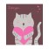 Protective cape on the back of the car seat "Cat Romantic"