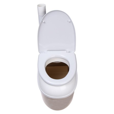 Torpyannaya dry closet, 44 liters, with a bucket, peat, ventilation and drainage, "Piteco"-4