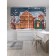 Photostes "New Year's city landscape", Saten, size 145x180 cm, 2 pcs