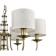 Soprano chandelier, 6x40W E14, bronze color, transparent