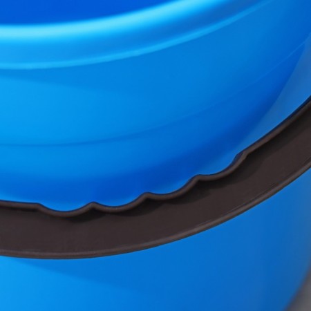 A bucket with a drain of round, 7 l, d = 23 cm, h = 23 cm, blue color-3