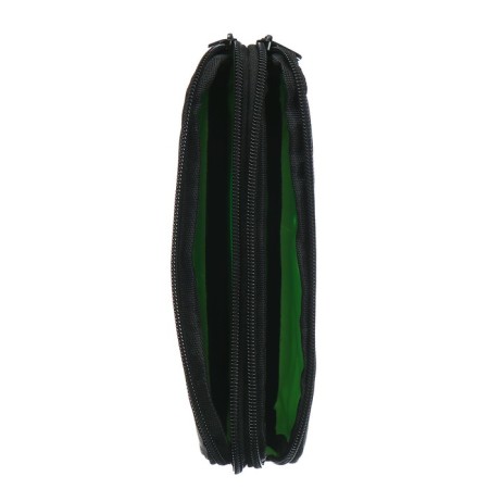 Penal soft, 2 compartments, voluminous, 90 x 220 x 40 mm, Stavia "drone" black/green 86242-3