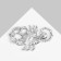 Brooch "Galiotis" Scorpio with pearls, green color in silver