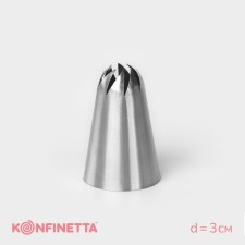 Konfinett confectionery “Closed rose”, d = 3 cm, output 1 cm, stainless steel