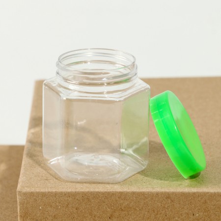 The basis for creativity and decor is a jar with a “multifaceted” lid, 5 × 4 × 4 cm, and mix-1