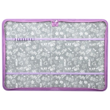 Brauberg A4 Lightning folder with a pen, an organizer, 1 department, "Cheerful", 271448-3
