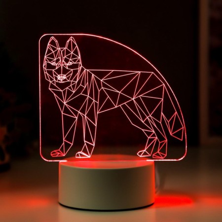 Lumber "Wolf" Led RGB from the network 9.5x14.5x17 cm Risalux-4