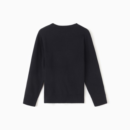 Jumper for the boy School, black color, height 140 cm-5