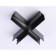 Ambrella Connector X-shaped for the Magnetic GL3376 BK overhead busbar, black