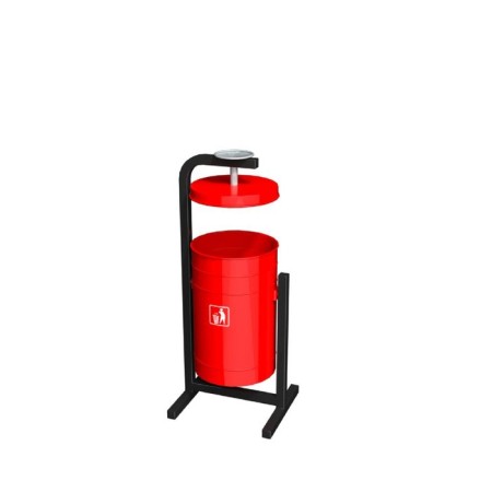 Urna 16 l "pearl", the color is red