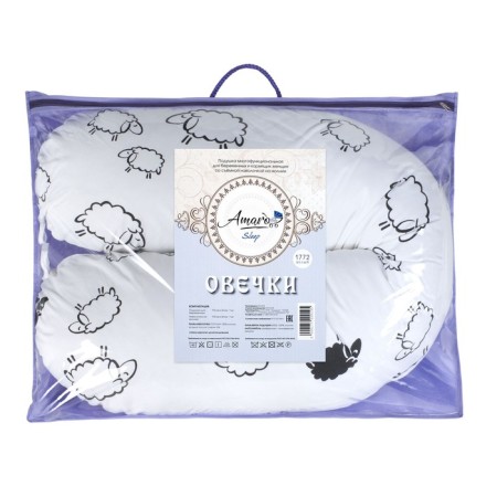 Pillow for pregnant women, size 34 × 170 cm, sheep-2