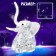 3D puzzle "Elephant", crystalline, 20 details, color mix