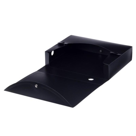 Archive box on the A4 Calligrata button, 70 mm, 800 μm, collapsible, black-2