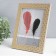 Photo frame plastic 15x20 cm "Golden leaves on beige" 23.5x18.7 cm