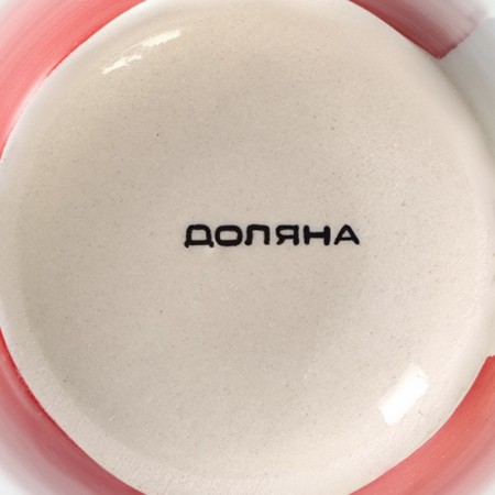 Mug ceramic shares "Sea World", 360 ml, red color-5