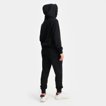Women's suit (sweatshirt/pants), color is black, size XL-9