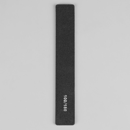 File - emery, abrasiveness 100/180, 18 cm, packing 20 pcs, black color-2