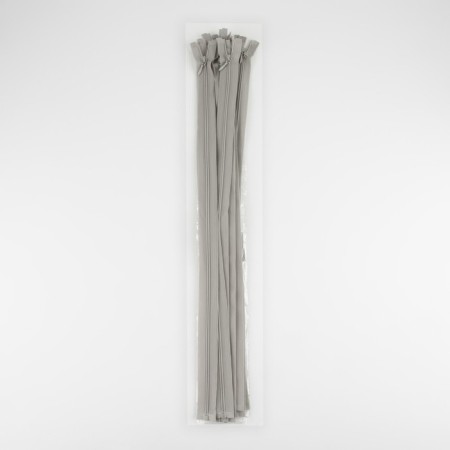 Lightning "Spiral", No. 3, detachable, automatic lock, 50 cm, gray color-2