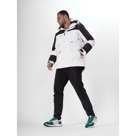 Ski jacket men's, size 50, white color-17