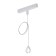 Supervisor in the busbar (track) Linea Optima for the flexible neon loop a492233, 1.6x12.7x1.8 cm, white