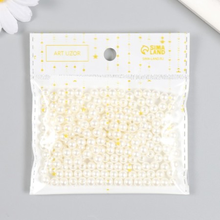Beads for creativity "Pearls" set d = 0.6 cm 20 g-5