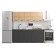Hinged cabinet 400 Simps, 400x300x600, oak gold craft/white