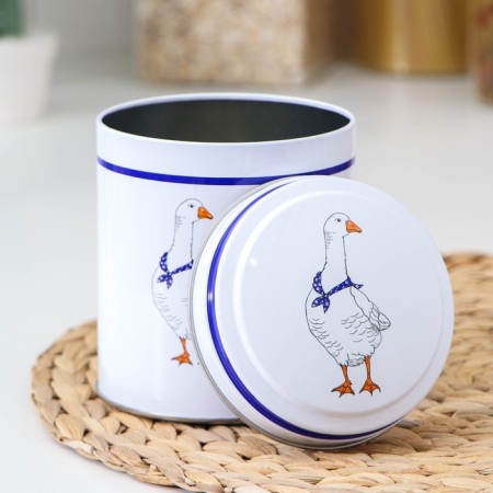 Bank for bulk products "geese", 800 ml, round-5