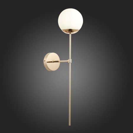 Sconces st. SL1504.201.01. Avellino. 1x60 W, E27, 13x60 cm, color French gold-2