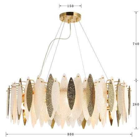 Suspension chandelier Inventio 800 mm, E14 400W-2